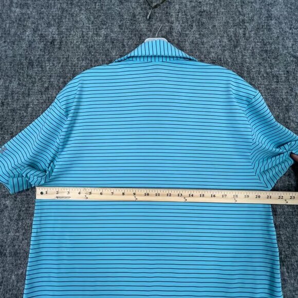 Top Golf Polo Shirt Mens M Under Armour Green Heatgear Loose Golfing Clubhouse - Picture 6 of 7